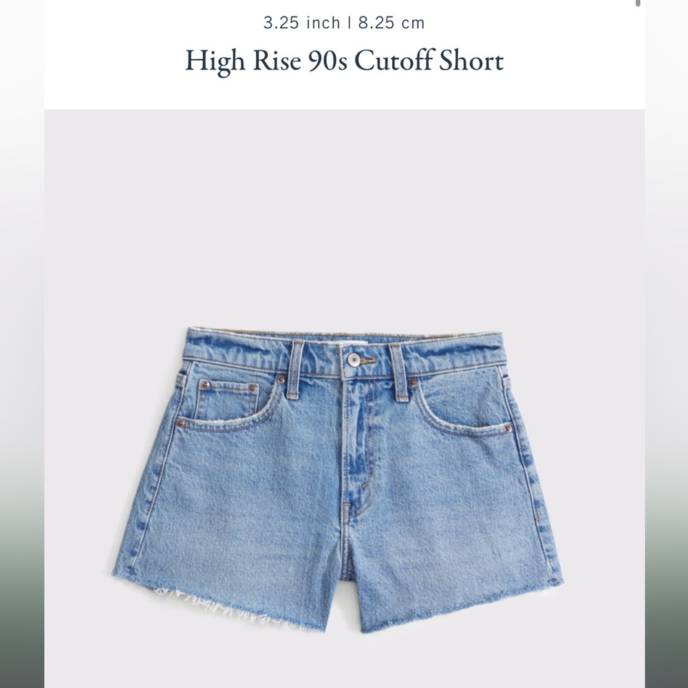 Abercrombie & Fitch High Rise Cutoff 90’s Shorts